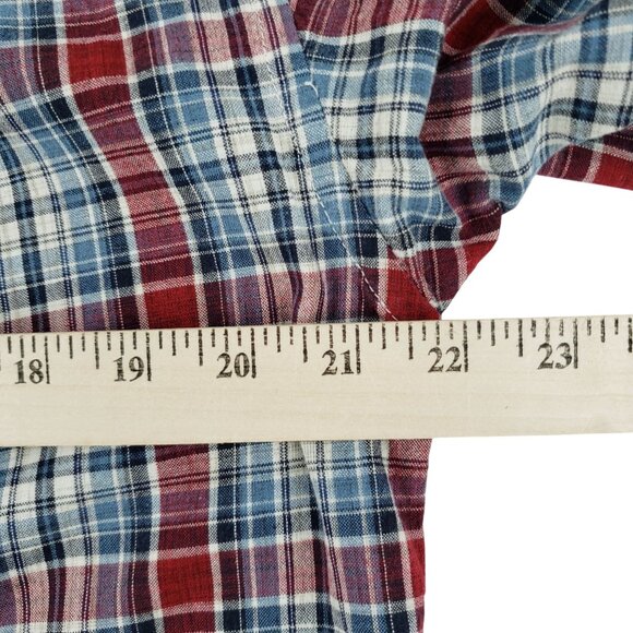 Pendleton Seaside Shirt Plaid Shirt Men Large Short Sleeve Button Up Multicolor - Picture 7 of 8